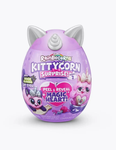 (фиолетовый) Яйцо-сюрприз с мягкой игрушкой ZURU Rainbocorns Kittycorn "Киттикорн", 9279 фото 2