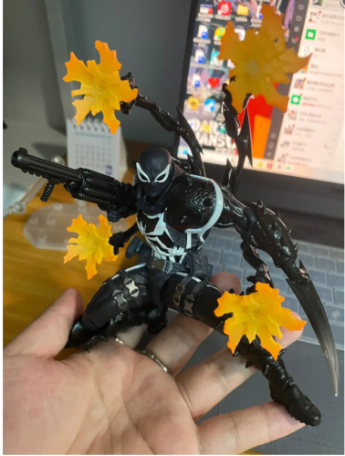 (чёрный) Фигурка Agent Venom большой набор Человек паук Веном фото 7