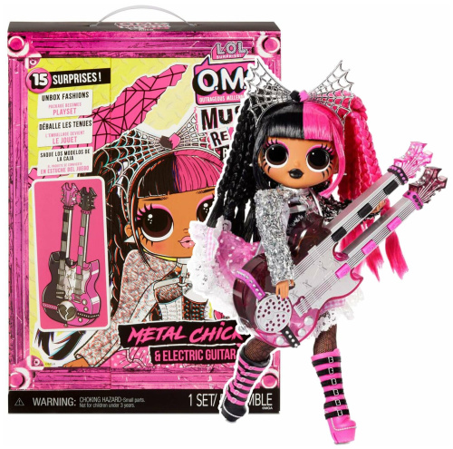 Кукла L.O.L. Surprise! OMG Remix Rock Metal Chick and Electric Guitar с электрогитарой 577577 фото 5