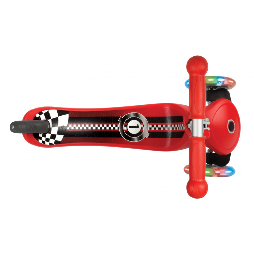 Детский 3-колесный самокат GLOBBER Primo Fantasy Lights, красный фото 2