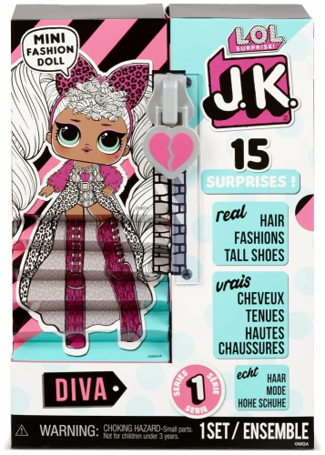 Кукла L.O.L. Surprise! Mini Fashion Doll JK Diva Серия 1 Мини Модницы Дива 570752 (розовый) фото 9