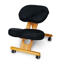 Деревянный коленный стул Smartstool KW02 Смарт стул с чехлом черный