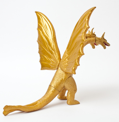Фигурка Годзилла Гидора (Гидра) Ghidorah 18см золотая фото 4