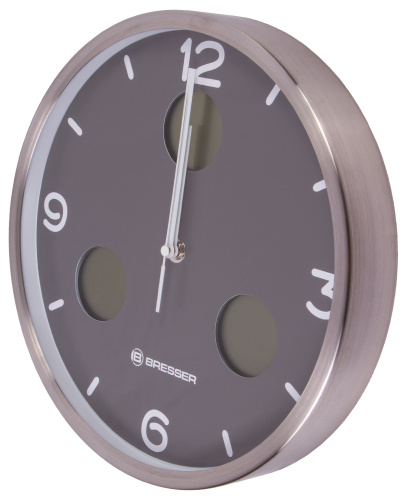 Часы настенные Bresser MyTime io NX Thermo/Hygro, 30 см, серые фото 6