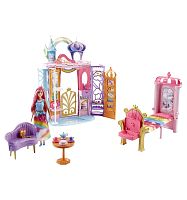 218004 Mattel Dreamtopia Игровой набор Barbie Переносной радужный дворец FRB15
