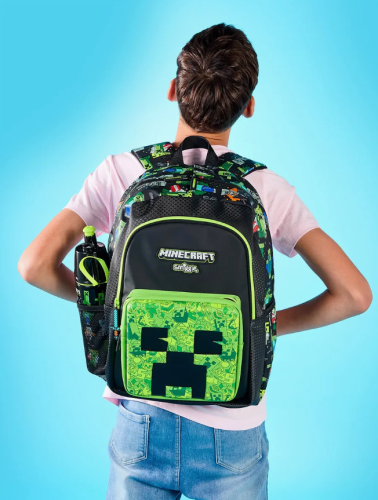 Рюкзак школьный Майнкрафт Крипер классический фото 7