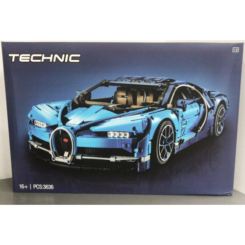 Конструктор Technic Lepin 20086 (King 90056)  Bugatti Chiron (Бугатти Шерон) синий фото 3