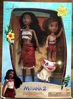 Игровой набор кукол Моана и Симеа с пуа (Moana 2) 