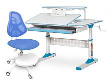 Комплект парта Ergokids TH-320 Blue + кресло ErgoKids BL (арт.TH-320 W/BL + Y-400 BL)