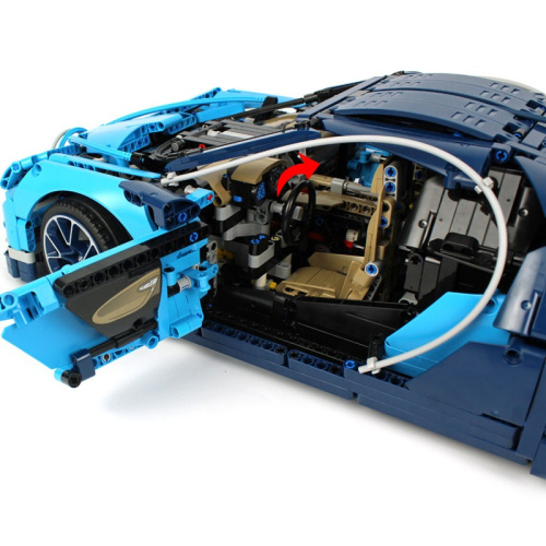Конструктор Technic Lepin 20086 (King 90056)  Bugatti Chiron (Бугатти Шерон) синий фото 9