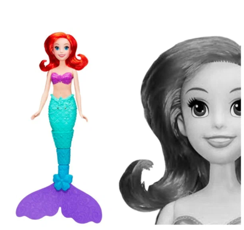Интерактивная кукла  Princess Водные приключения Ариэль, 34 см, E0051 фото 3