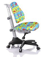 Детское эргономичное кресло Comf-pro Match Chair (Матч) (Цвет обивки:Зеленый со зверями, Цвет каркаса:Серый)
