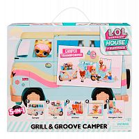 580645 L.O.L. Surprise! 5-N-1 Grill & Groove Camper ЛОЛ Сюрприз - 5 в 1 Гриль и Грув Кемпер игровой транспорт для кукол
