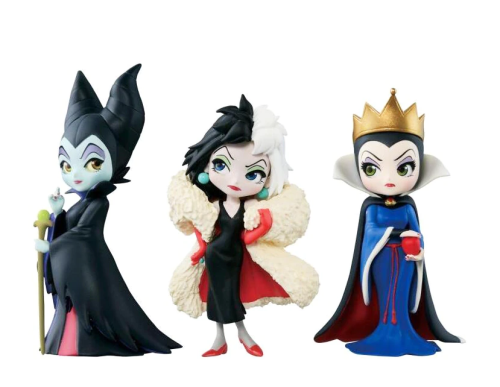 Набор из 3-х фигурок Дисней Круэлла, Малефисента, Злая Королева, игрушка Cruella, Стервелла фото 2