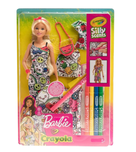Кукла Barbie Крайола Раскрась наряд GGT44 Барби фото 3