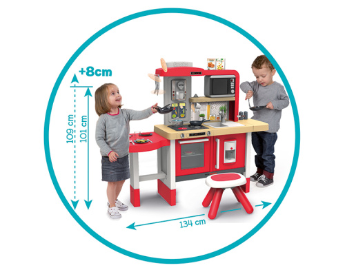 312302 Растущая Кухня (с водой)+СВЧ+табурет Tefal Evolutive, пузырьки, 43 акс., 134х44,1х101 см, 1/1 фото 9