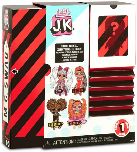 (красный) Кукла L.O.L. Surprise! J.K. Mini Fashion Doll M.C. Swag Серия 1 Мини Модницы 570769 фото 3