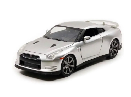 Машина Jada Fast and Furious 1:24 Brian's Nissan GT-R (R35) (серый) фото 2