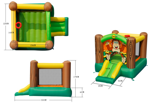 Надувной батут Happy Hop 9201G