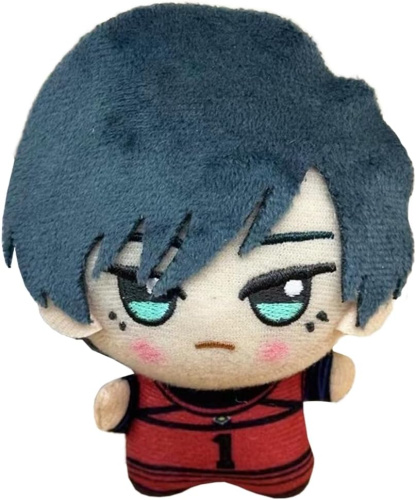 (номер 1) Аниме Мягкая игрушка Синяя тюрьма: Блю Лок Рин Итоси (Blue Lock Rin Itoshi) 10 см