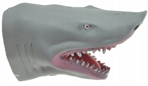 (серая) Игрушка на руку Акула / Игрушка перчатка (игрушка в ванную)  фото 3