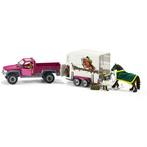 42346 Игровой набор Farm World - Пикап с прицепом для лошади