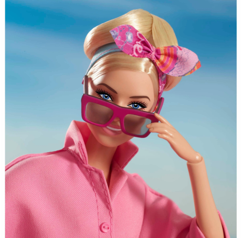 Кукла Barbie The Movie - Марго Робби в роли Барби в розовом комбинезоне HRF29 фото 5