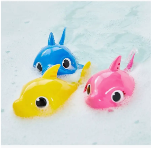 (розовый) Игрушка для ванной акула Baby Shark Zuru фото 4