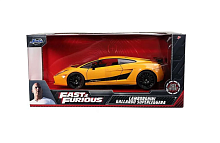 Машина Jada Fast and Furious 1:24 Lamborghini Gallardo Superleggera (Желтый)