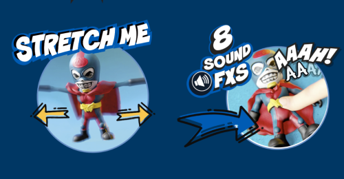 SM001BP Тянущаяся фигурка Supermasked со звуковыми датчиками фото 4