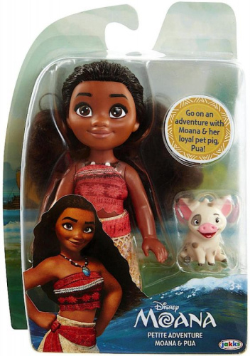 Кукла Moana Маленькие Приключения - Моана и Пуа 17 см фото 2