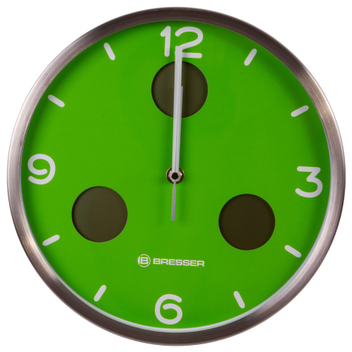 Часы настенные Bresser MyTime io NX Thermo/Hygro, 30 см, зеленые фото 8
