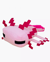 Мягкая игрушка Майнкрафт Пиксельный Аксолотль Axolotl 34 см Minecraft 