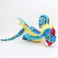 (синий) Мягкая игрушка дракон Громгильда - Как приручить дракона