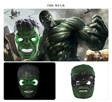 Светящаяся маска супергероя Халк  Hulk