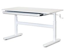 Детский стол Ergokids Vegas Lite White (арт.TH-200 W Lite) - столешница белая / ножки белые