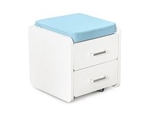 Тумбочка ErgoKids BD-03 BL с подушкой, цвет голубой