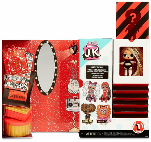 (красный) Кукла L.O.L. Surprise! J.K. Mini Fashion Doll M.C. Swag Серия 1 Мини Модницы 570769 фото 9