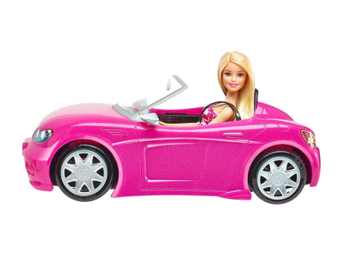 Игровой набор с куклой Barbie Барби с гламурным кабриолетом DJR55 фото 3