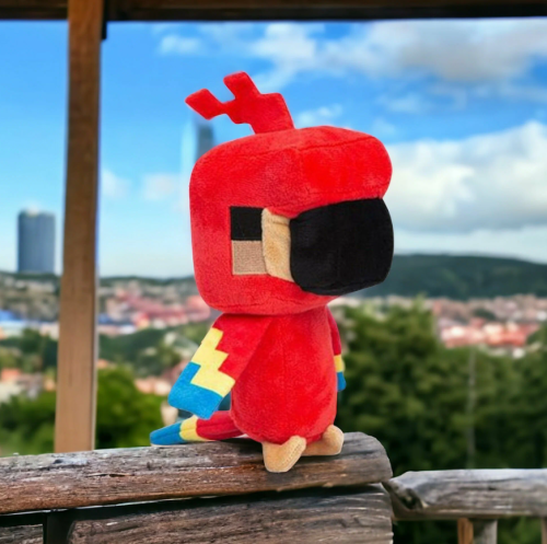 18 см Мягкая игрушка Попугай Happy Explorer Майнкрафт Minecraft фото 4