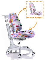 Детское кресло Mealux Match (Y-528) (Цвет обивки:Фиолетовый с девочками, Цвет каркаса:Серый)