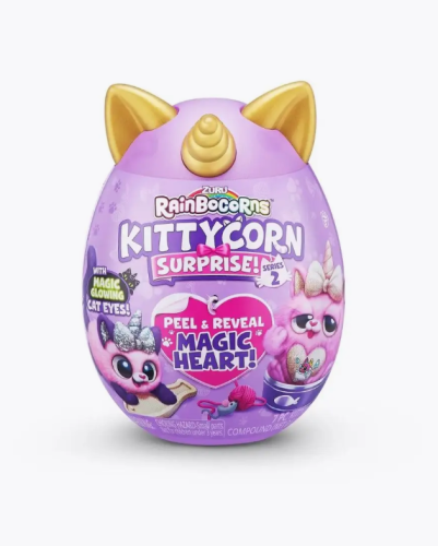 (фиолетовый) Яйцо-сюрприз с мягкой игрушкой ZURU Rainbocorns Kittycorn "Киттикорн", 9279 фото 3