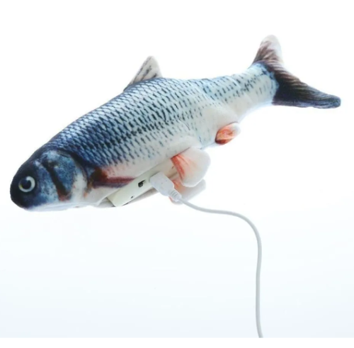 Интерактивная игрушка-рыба с двигающимся хвостом Танцующий карп, USB-зарядка фото 2