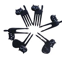 Шпажки для канапе пластиковые котики (в наборе 6 шт.)