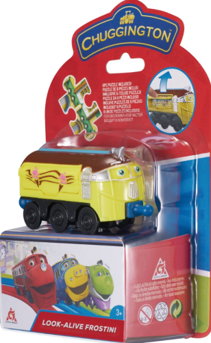 890304 Паровозик Chuggington Чаггингтон Фростини с механической функцией и пазлом
