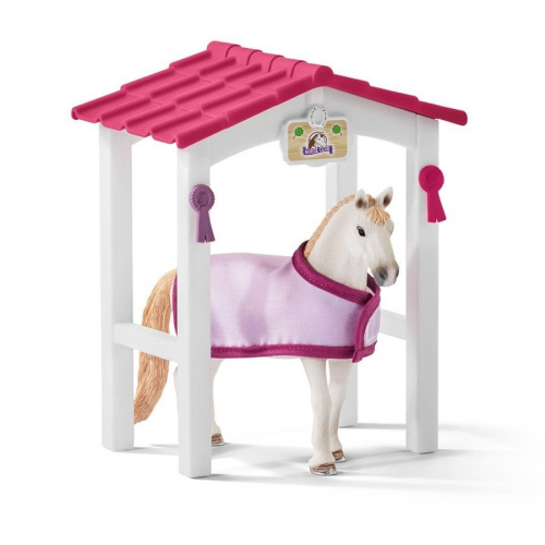 42368 Игровой набор Schleich Стойло с лузитанской кобылой фото 5