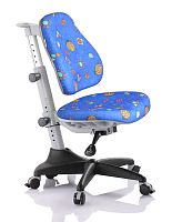Детское эргономичное кресло Comf-pro Match Chair (Матч) (Цвет обивки:Синий с жучками, Цвет каркаса:Серый)