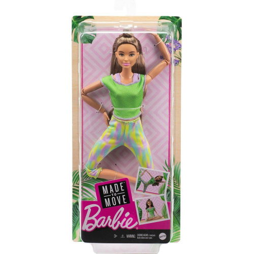 Кукла Барби Шатенка безграничные движения Barbie FTG80-GXF05
