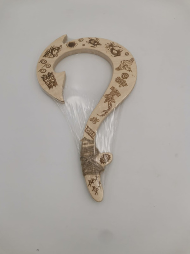 (деревянный) 30 см игрушка волшебный крюк Мауи (из мф Моана ) фото 5