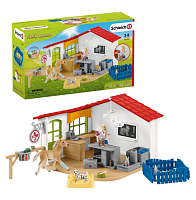 Игровой набор Schleich Ветеринарная клиника с животными 42502